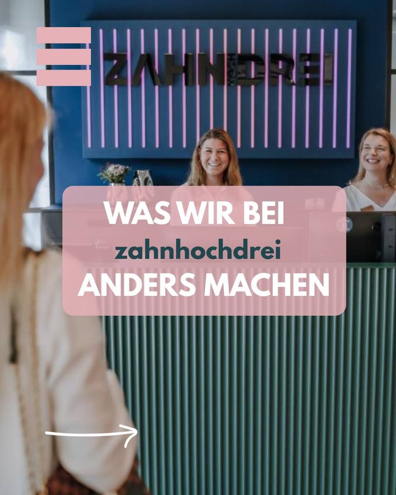 Wer bei uns durch die Tür kommt, merkt schnell: Bei zahnhochdrei machen wir einiges anders.